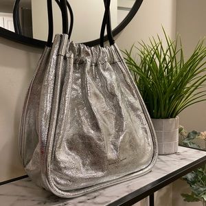Provenza Schouler Silver Metallic Tote NWT